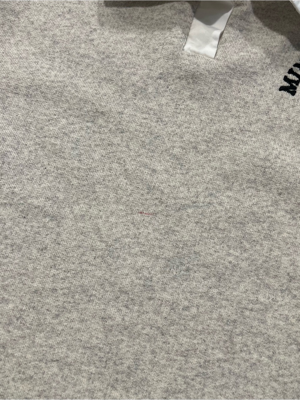 ZARA Toddler Grey Sweatshirt Dress with White Collar and Minnie Mouse Embroidery - Picture 5 of 7